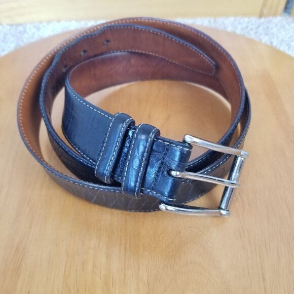 Martin Dingman Perry Italian Saddle Leather Belt